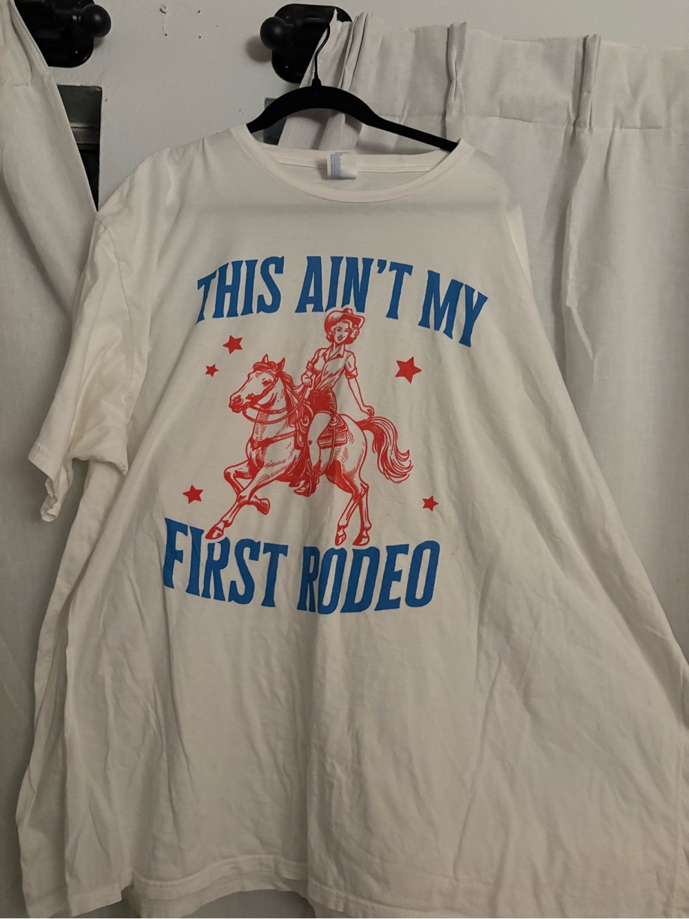 White Graphic Tee - "This Ain't My First Rodeo"